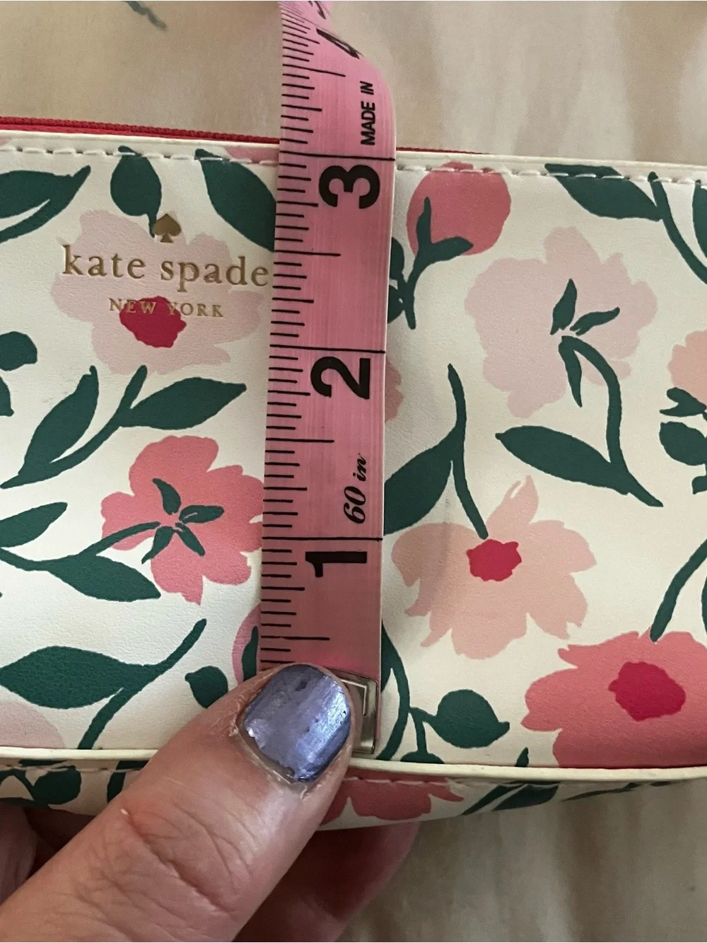 Kate Spade New York Floral Pencil Case Set with Ruler, Eraser, & Sharpener NWT